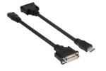 Digitus DisplayPort adapter cable, DP - HDMI type A M/F, 0.15m,w/interlock, DP 1.1a compatible, CE, bl