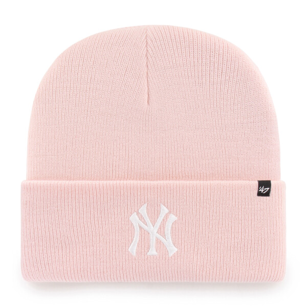 47 Brand Pánská zimní čepice New York Yankees MLB Haymaker '47 CUFF KNIT Pink