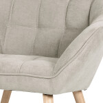 Křeslo, stříbrná látka, AK-321 SIL2