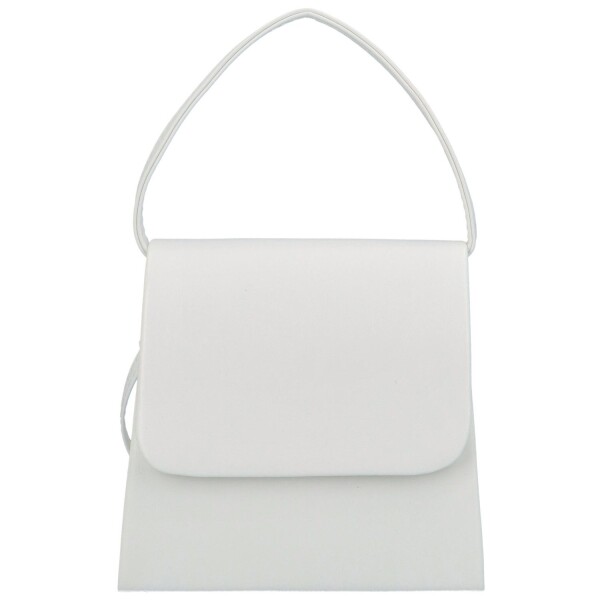 Elegantní dámské psaníčko kufříkového střihu Esmeralda, bílá