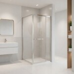 KERRA - Sprchový kout Heidi CHR SQ 90x90 v chrom barvě (bez vaničky) 5907548125958