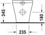 DURAVIT - DuraStyle Stojící WC, s WonderGliss, bílá 21500900001