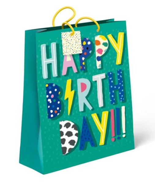 Dárková taška malá - Happy Birtday (17,8 × 9,8 × 22,9 cm) - Albi