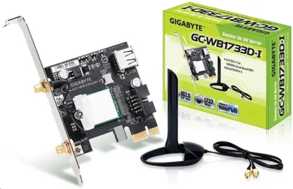 Gigabyte WB1733D-I / Intel 9260 / PCIe x1 karta / BT+Wi-Fi / 802.11ac / včetně antény (WB1733D-I)