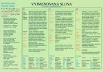 Vyjmenovaná slova a slova s nimi příbuzná - Tabulka A4 (B,L,M,P,S,V,Z)
