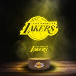 Cedule Los Angeles Lakers NBA Team Logo LED-Leuchtschild