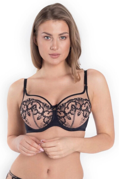 Dámská podprsenka Perla A143 black - Samanta černá 70/F