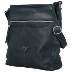 Trendy dámská koženková crossbody kabelka Skyler, tmavě modrá