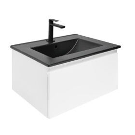 Koupelnová skříňka s umyvadlem SAT B-WAY 59x30x45 cm bílá lesk BWAY60WU4BB BWAY60WU4BB