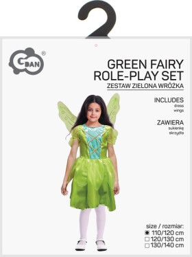 Kostým Zelená víla 110/120 cm
