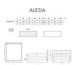 Materasso Čalouněná postel ALESIA boxspring ROZMĚR: 2x (90x200) cm - boxspring,šedá
