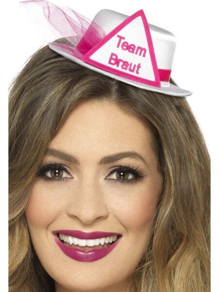 Smiffys.com Klobouček - Team Braut - bílý
