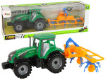 Mamido Traktor s rozmetačem sena třecí pohon zelený
