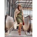 Dámské šaty 184989 khaki - Fasardi S