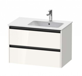 DURAVIT - Ketho.2 Umyvadlová skříňka 55x81x48 cm, 2 zásuvky, lesklá bílá K25268022220000