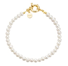 Elenys pozlacený perlový náramek Clara 17 cm 18K žluté zlato Perla 5A