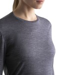 Dámské merino triko dlouhý rukáv ICEBREAKER Wmns 125 Cool-Lite Sphere III LS Tee, Midnight Navy Heather velikost: M