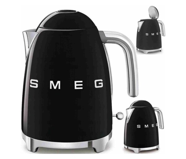 Smeg KLF03BLEU rychlovarná konvice, 1,7 l, (7 šálků), 2400 W, styl 50. let, černá