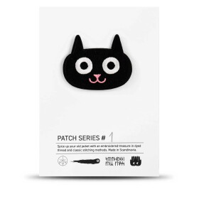 Studio Arhoj Nášivka Black Cat, černá barva