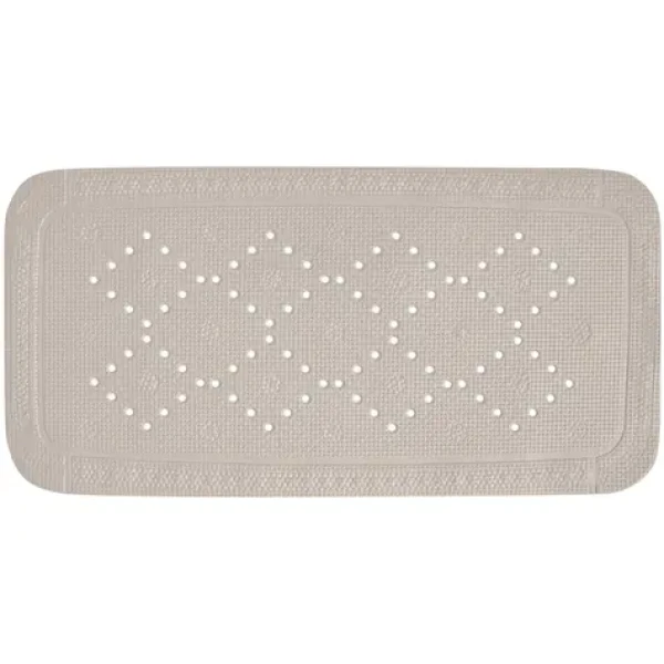 Spirella ALASKA šedo-hnědá / Protiskluzová podložka do vany / PVC / 91 x 36 cm