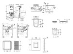 GROHE - Rapid SLX Set předstěnové instalace, klozetu, sedátka SoftClose a tlačítka Skate Cosmopolitan, Cool Sunrise SANI11BB4117