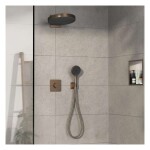 HANSGROHE - ShowerSelect Comfort E Termostatická baterie pod omítku, pro 2 spotřebiče, kartáčovaný bronz 15578140