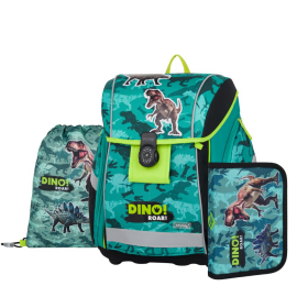 Školní set s batohem 3-dílný KARTON P+P PREMIUM LIGHT - Dino