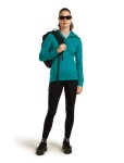 ICEBREAKER Wmns Mer 260 Quantum IV LS Zip Ho, Tidal Teal velikost: XS