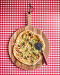 Nicolas Vahé Dárková sada na pizzu You & Me, Pizza Friday, bílá barva, sklo, textil