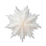 Watt & Veke Závěsná svítící hvězda Oslo White 60 cm, bílá barva, papír