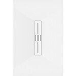 MEXEN/S - Toro obdélníková sprchová vanička SMC 140 x 70, bílá, mřížka bílá 43107014-W