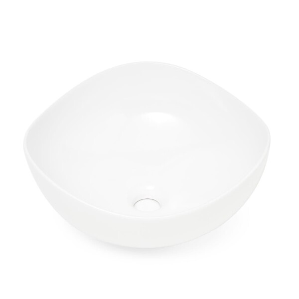 Umyvadlo na desku SAT Feel 38x38 cm bez otvoru na baterii SATUMFEEL3838 SATUMFEEL3838