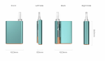 CCELL Palm Pro vape pen baterie 510 500 mAh černá