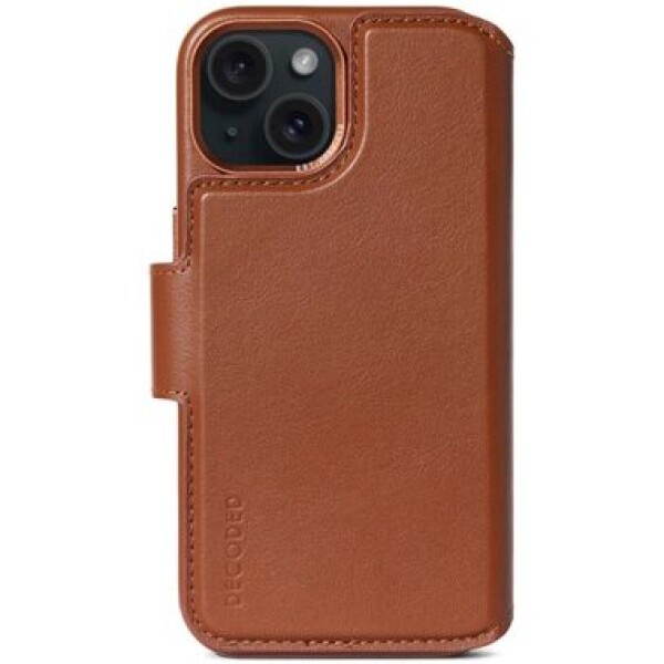 Pouzdro Decoded Leather Detachable Wallet Tan iPhone 15