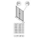 CERANO - Rozšiřovací profil pro sprchové dveře Antelo L/P - chrom - 30 mm CER-543916
