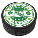 Mustang Puk New York Rangers NHL Lucky St. Patrick's Day Puck