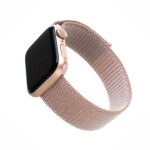 FIXED Nylon Strap Nylonový řemínek pro Apple Watch 44mm Watch 42mm růžově zlatá (FIXNST-434-ROGD)