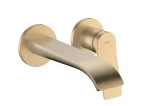 Hansgrohe Vivenis - Umyvadlová baterie pod omítku | s výpustí | 2-otvorová instalace | EcoSmart | kartáčovaný bronz (75050140)
