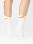 Ponožky Player 80 Den White-Orange - Fiore UNI