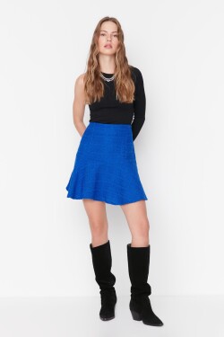 Modrá mini sukně Trendyol