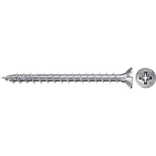 Fischer 670181 Power-Fast II CZF šrouby do dřevotřísky 4 mm 12 mm křížová drážka Pozidriv ocel galvanizováno zinkem 300 ks