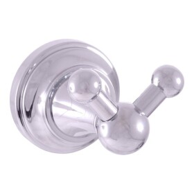 RAV Slezák - MORAVA RETRO - Koupelnový doplněk Věšáček dvojitý, Chrom MKA0102 MKA0102