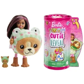 Mattel Barbie cutie reveal chelsea v kostýmu - pejsek v zeleném kostýmu žabky