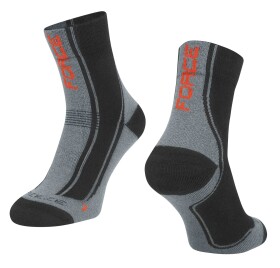 Force ponožky FREEZE černošedočervené