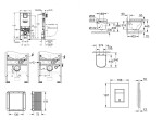 GROHE - Rapid SLX Set předstěnové instalace, klozetu, sedátka SoftClose a tlačítka Skate Cosmopolitan, kartáčovaná nerezová ocel SANI11BB2109