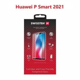 SWISSTEN FULL GLUE COLOR FRAME CASE FRIENDLY sklo pro HUAWEI P SMART 2021 černá (54501784)