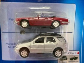 Jaguar XJS + Mercedes ML 400 - pivní sada Einsiedler 1:87 H0 (L-x)