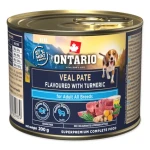 ONTARIO Konzerva Adult telecí paté s kurkumou 200 g / Konzervy pro psy / Superprémiové / Nová receptura (214-859839)