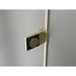 MEXEN/S - Lunar-B sprchový kout dveře křídlové pravá 70 x 70, transparent, zlato kartáčovaná 832-070-070-55-00-P