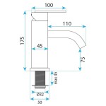 REA - Umyvadlová baterie Ontario Brush Nickel REA-B5506